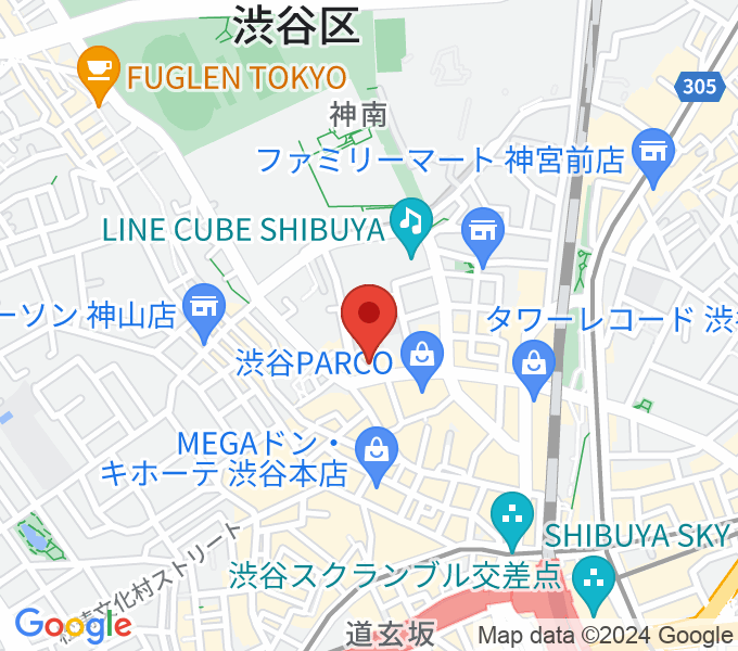 渋谷オルガンバーの場所