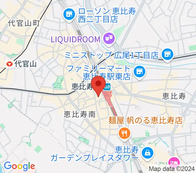 恵比寿アートカフェフレンズの地図