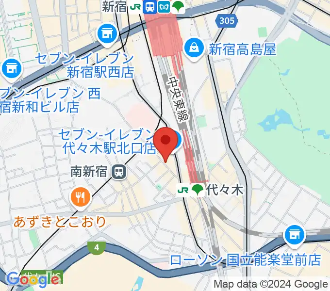 代々木ナルの地図