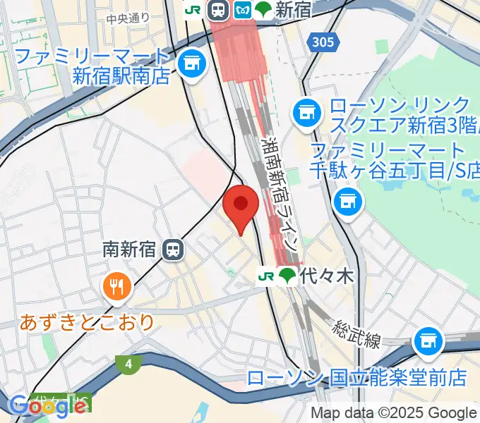代々木ナルの地図