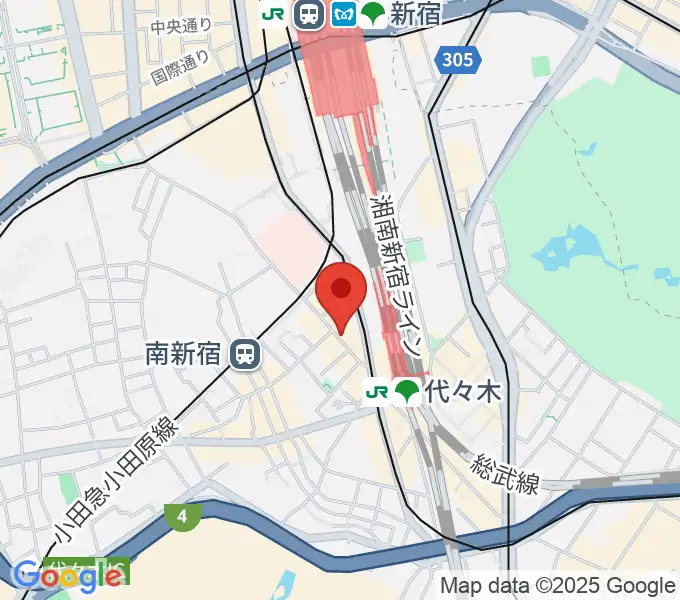 代々木ナルの地図