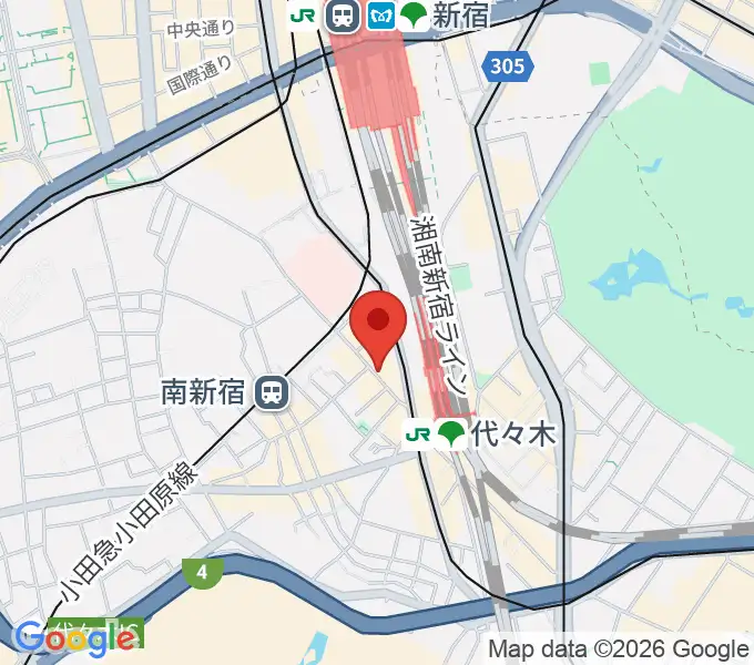 代々木ナルの地図