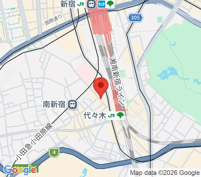 代々木ナルの地図