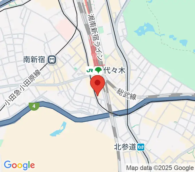 LIVE labo YOYOGIの地図