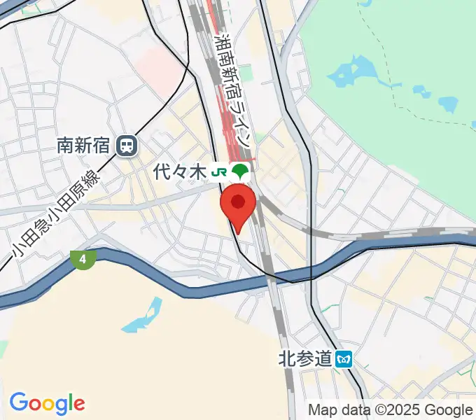 LIVE labo YOYOGIの地図