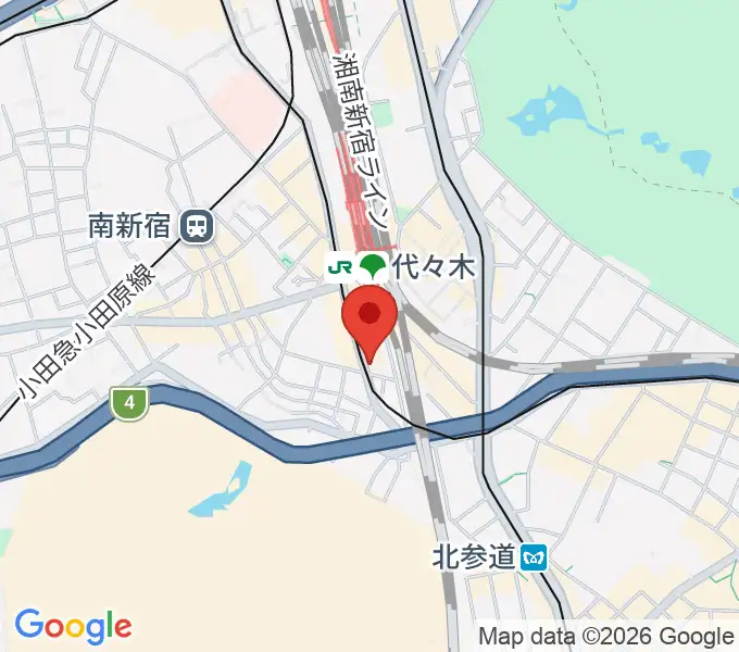 LIVE labo YOYOGIの地図