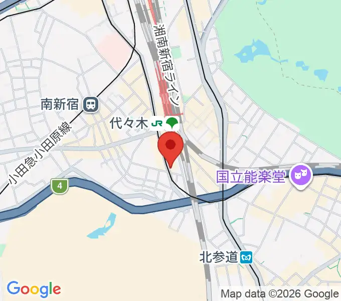 LIVE labo YOYOGIの地図