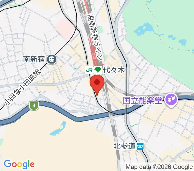 LIVE labo YOYOGIの地図