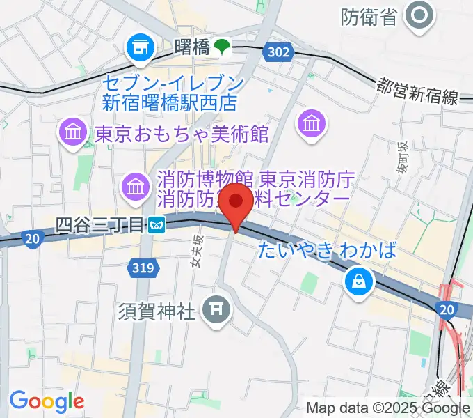 四谷蟻ん子の地図