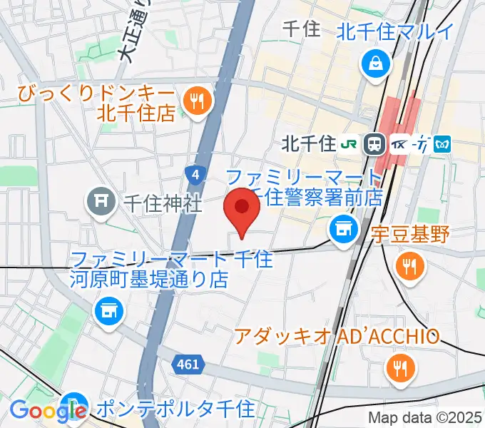 東京芸術センター ピアノラウンジの地図