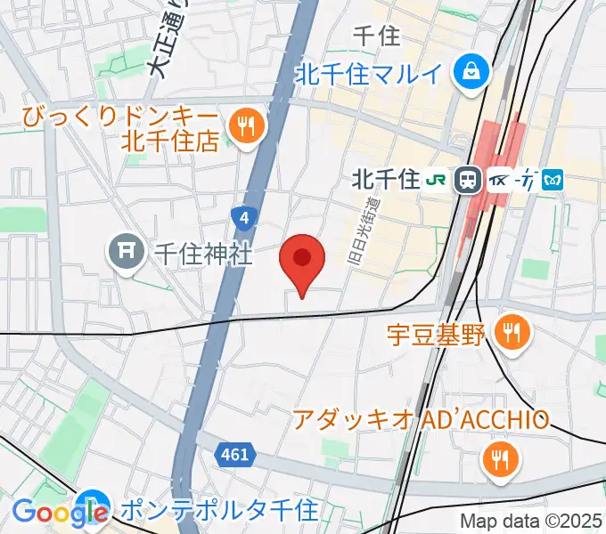 東京芸術センター ピアノラウンジの地図