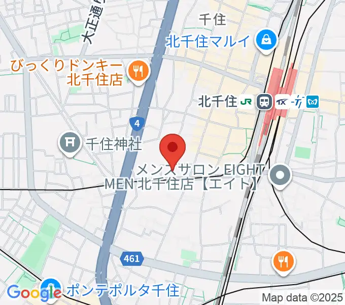 東京芸術センター ピアノラウンジの地図