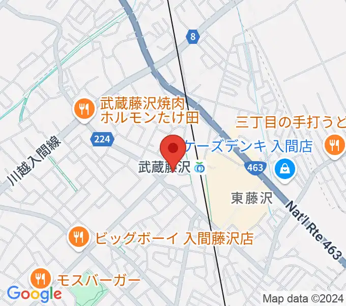 音降りそそぐ武蔵ホールの地図