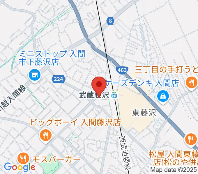 音降りそそぐ武蔵ホールの地図