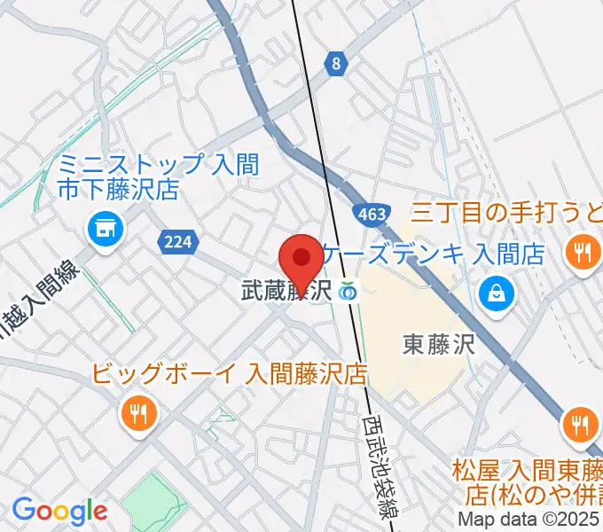音降りそそぐ武蔵ホールの地図