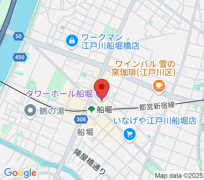 タワーホール船堀の地図