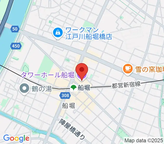 タワーホール船堀の地図