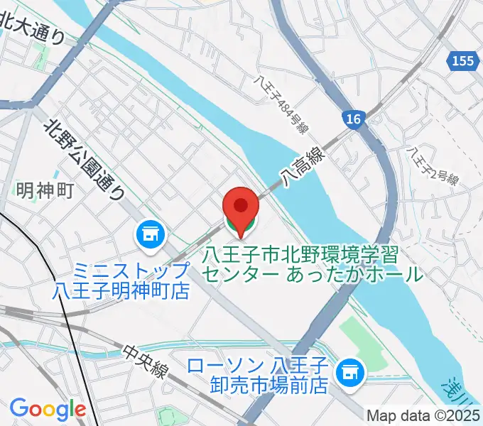 あったかホール 八王子市北野環境学習センターの地図