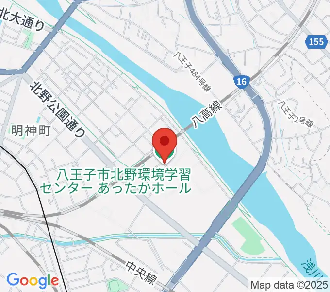 あったかホール 八王子市北野環境学習センターの地図