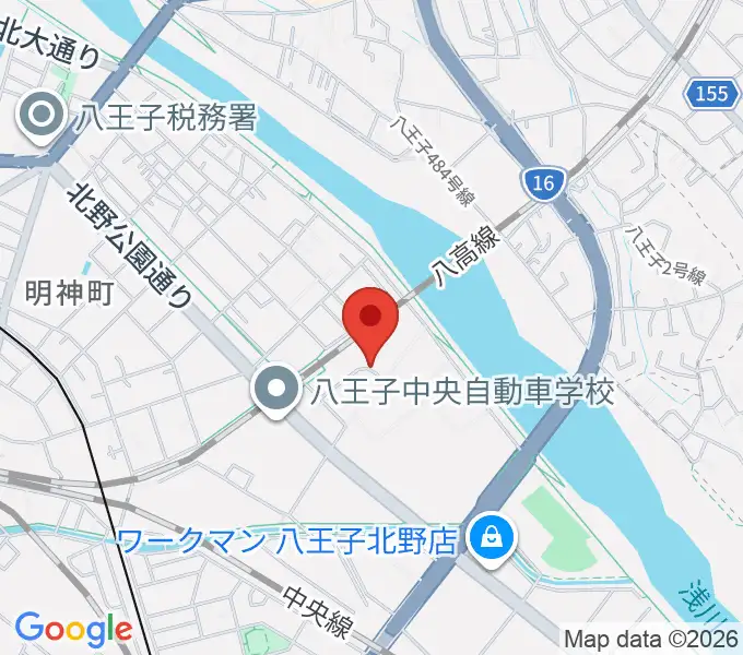 あったかホール 八王子市北野環境学習センターの地図