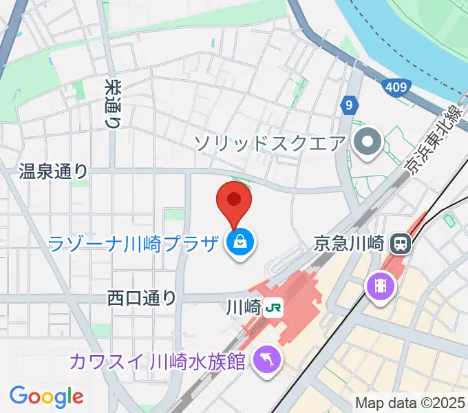 ラゾーナ川崎プラザソルの地図