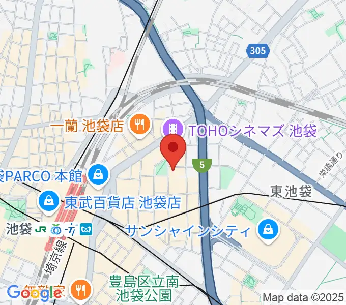 としま区民センターの地図