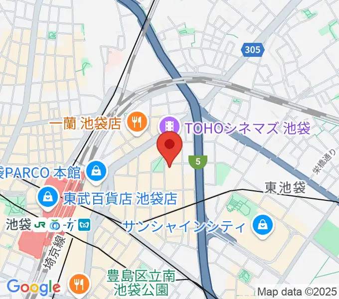 としま区民センターの地図