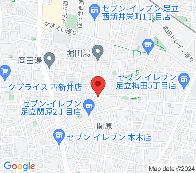 西新井カフェ・クレールの場所