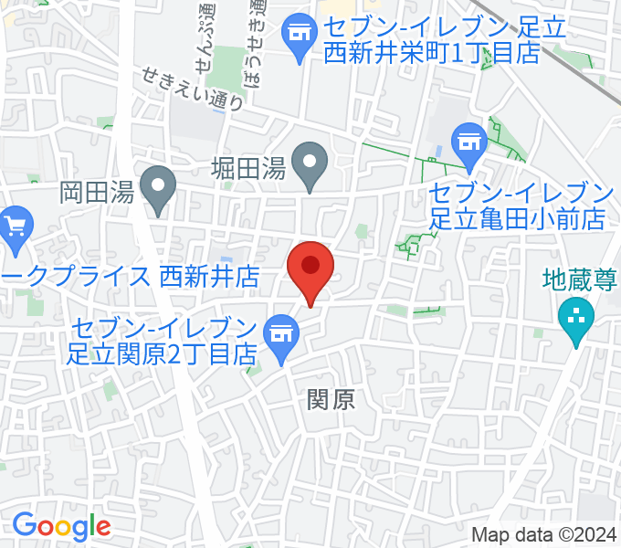 西新井カフェ・クレールの場所