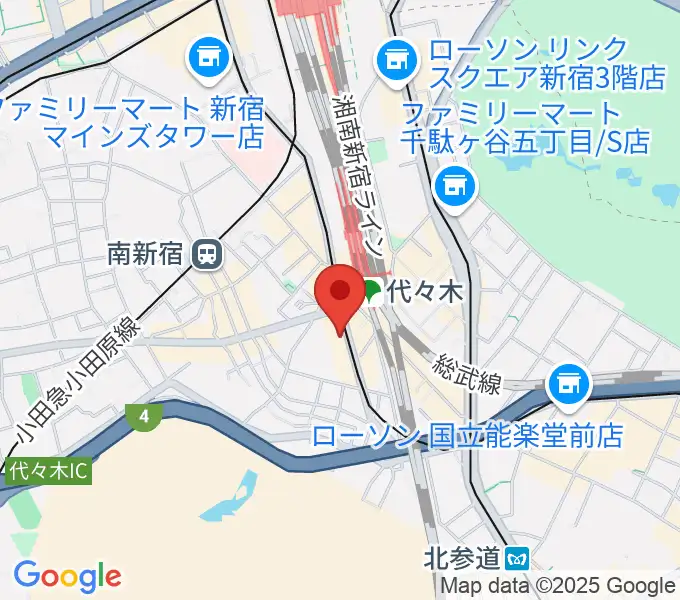 代々木Zher the ZOOの地図