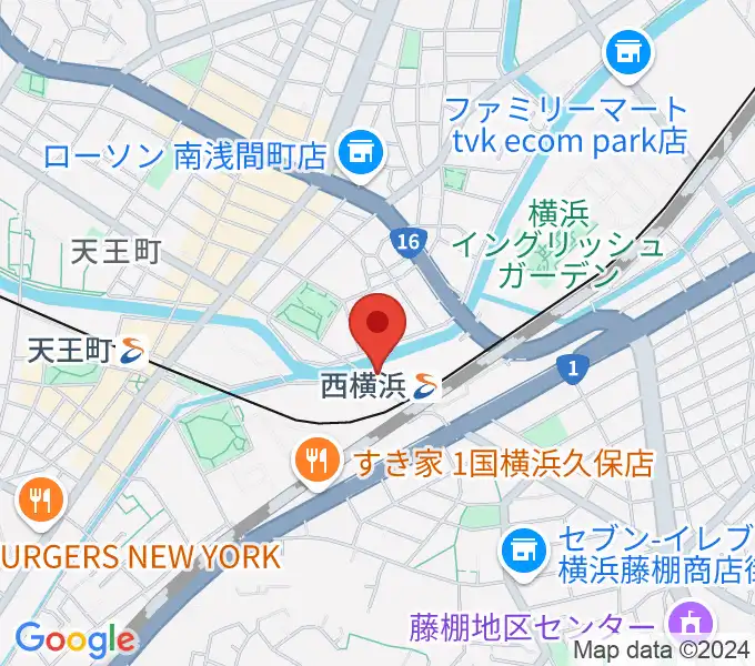 西横浜エルプエンテの地図