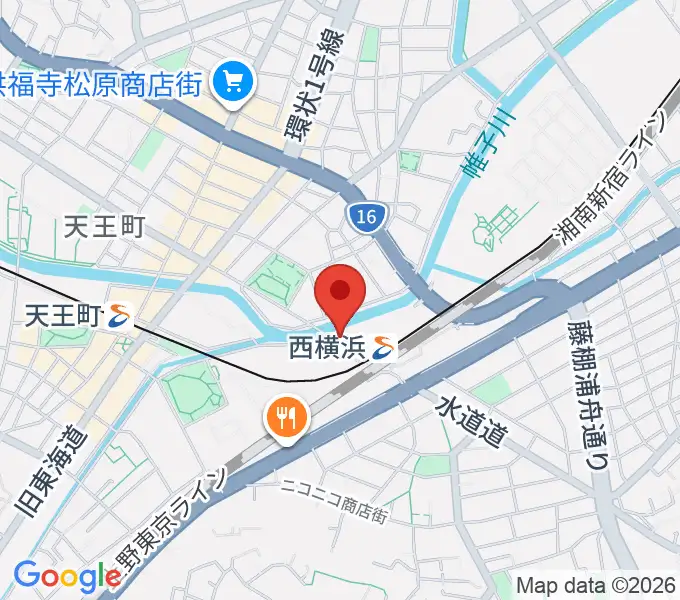 西横浜エルプエンテの地図