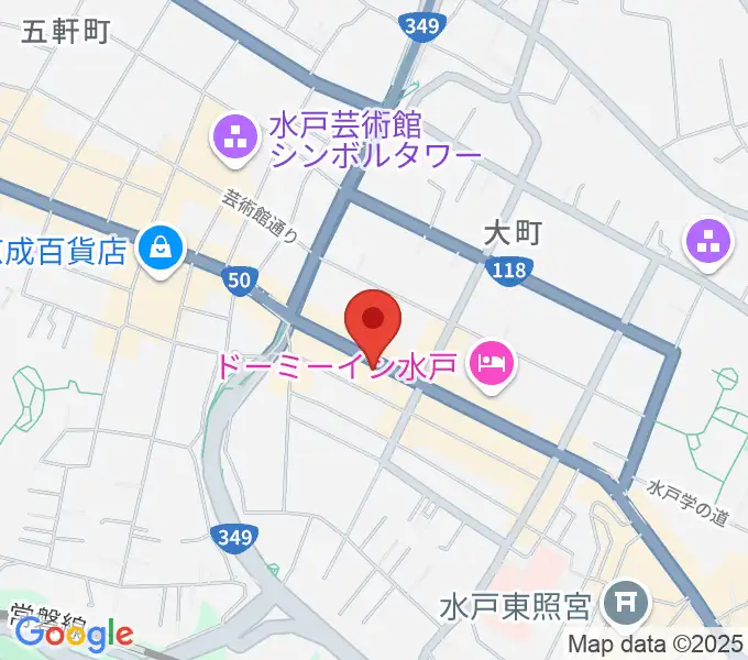 水戸SONICの地図