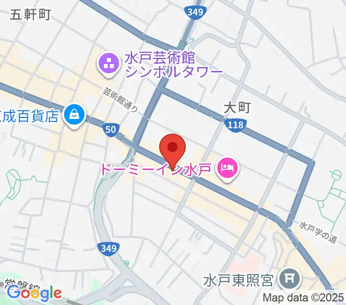 水戸SONICの地図