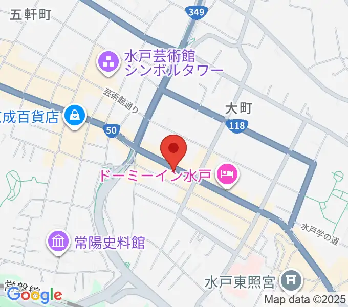 水戸SONICの地図