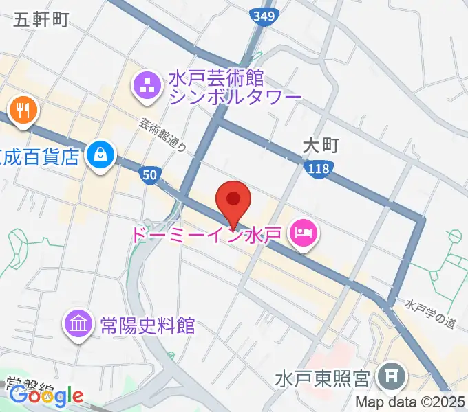 水戸SONICの地図