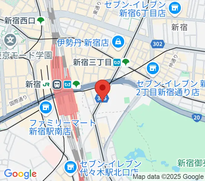 新宿ANTIKNOCKの地図