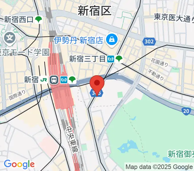 新宿ANTIKNOCKの地図