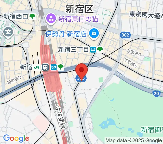 新宿ANTIKNOCKの地図
