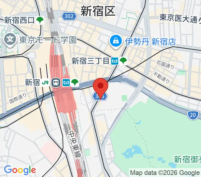 新宿ANTIKNOCKの地図