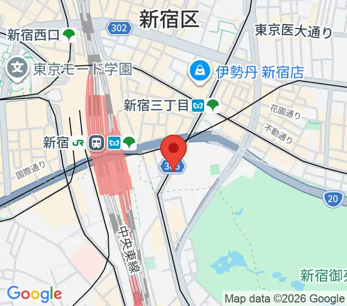 新宿ANTIKNOCKの地図