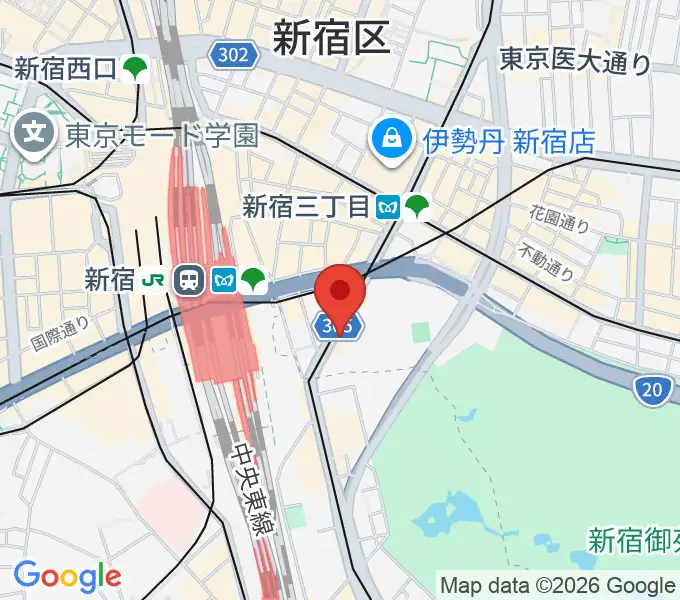 新宿ANTIKNOCKの地図