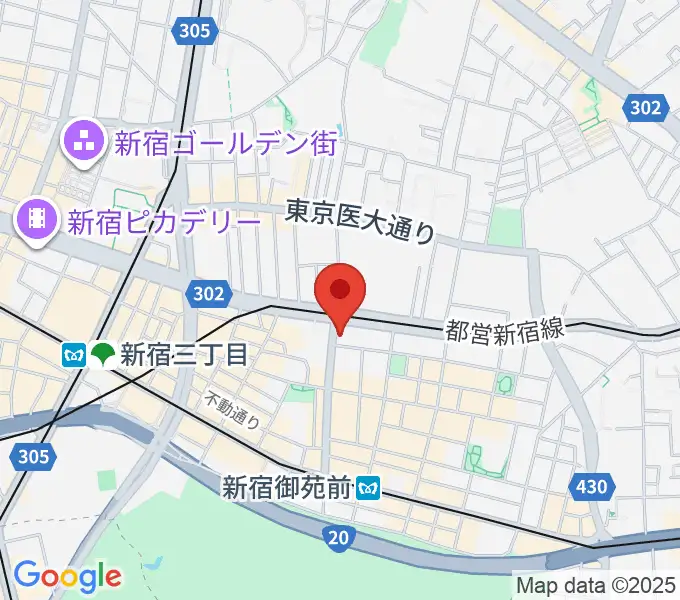 新宿SOMEDAYの地図