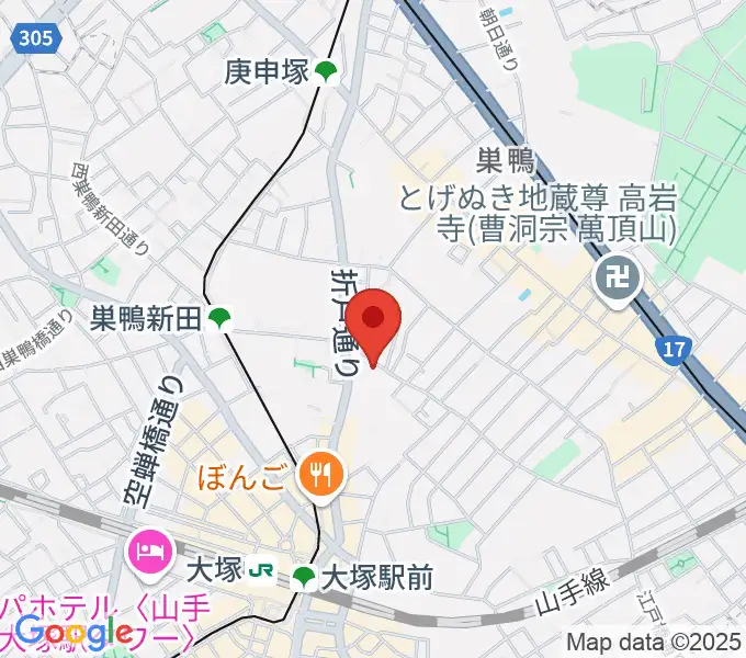 大塚GRECOの地図