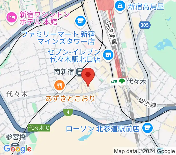 代々木Barbaraの地図