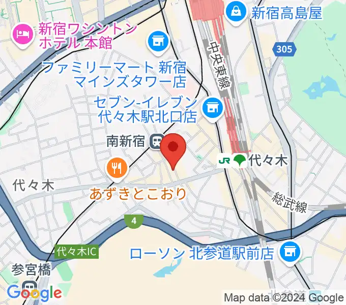 代々木Barbaraの地図