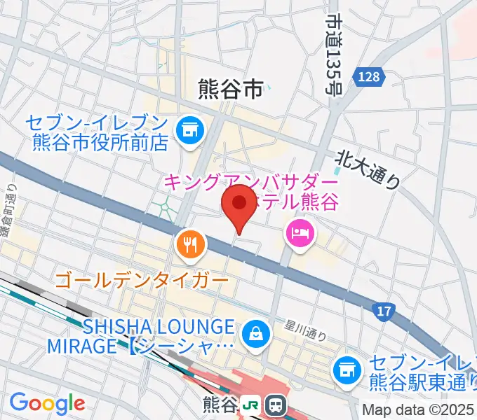 ヘブンズロック熊谷VJ-1の地図