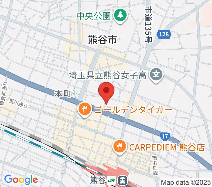 ヘブンズロック熊谷VJ-1の地図