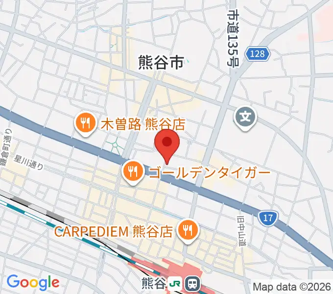 ヘブンズロック熊谷VJ-1の地図