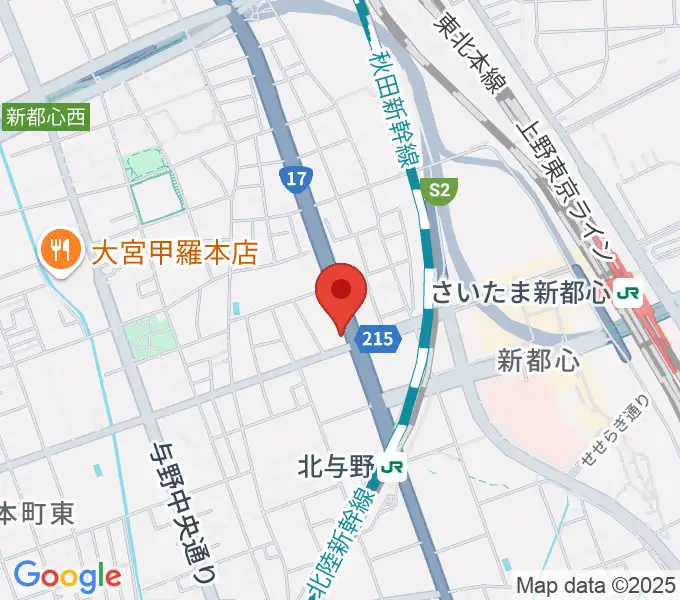 さいたま新都心ヘブンズロックの地図
